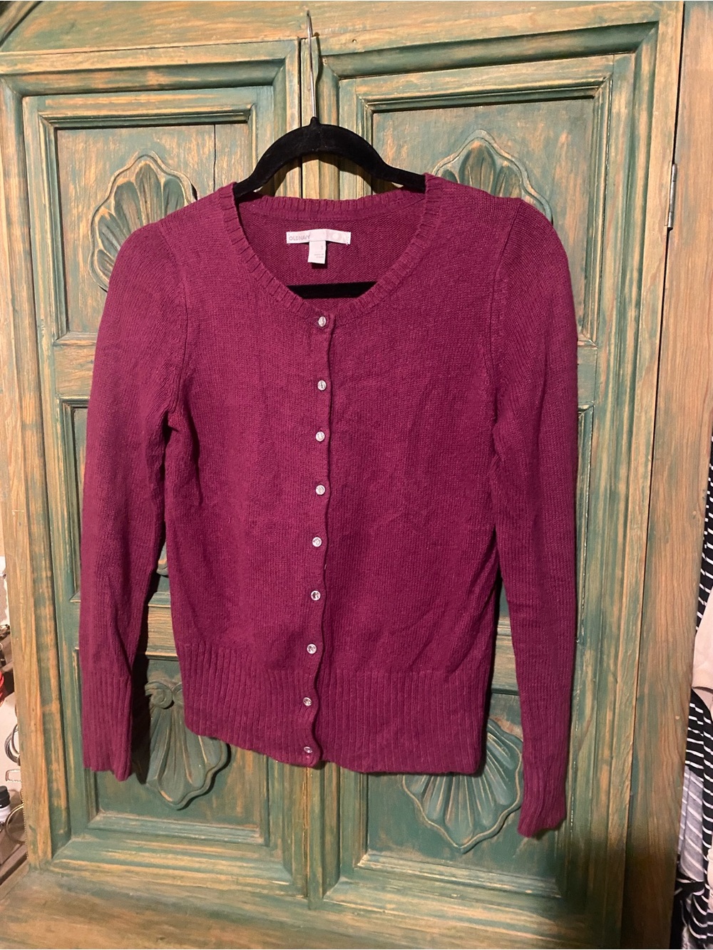 Old Navy Women's Button-Front Cardigan - Plum